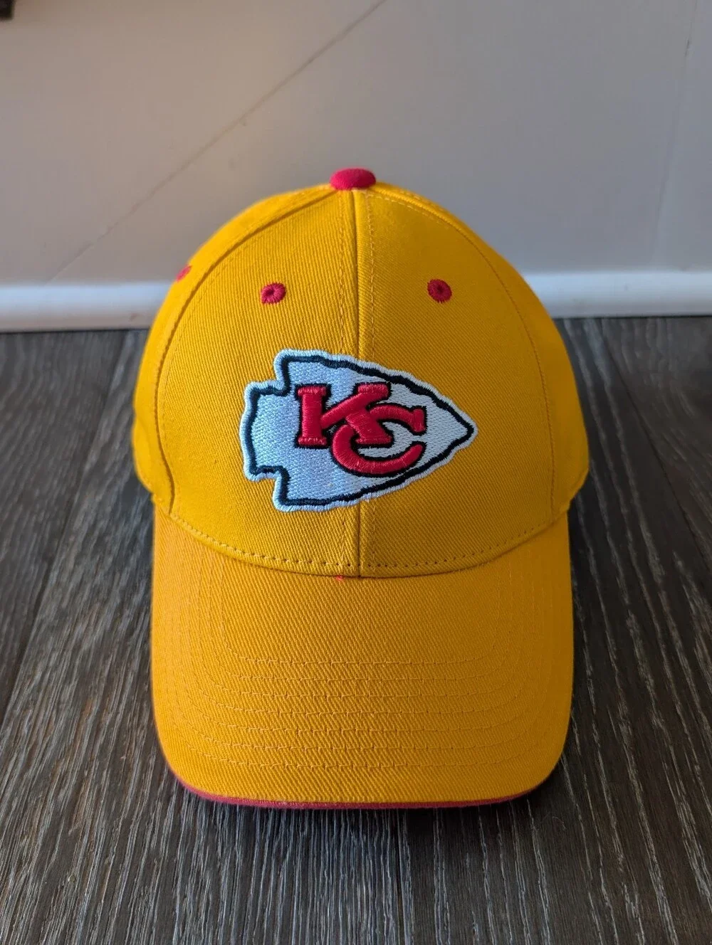 NFL Team Apparel KC Kansas City Chiefs Yellow Youth Hat